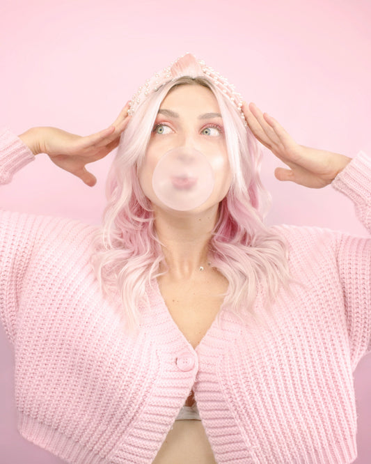 Vrouw met gekleurd haar