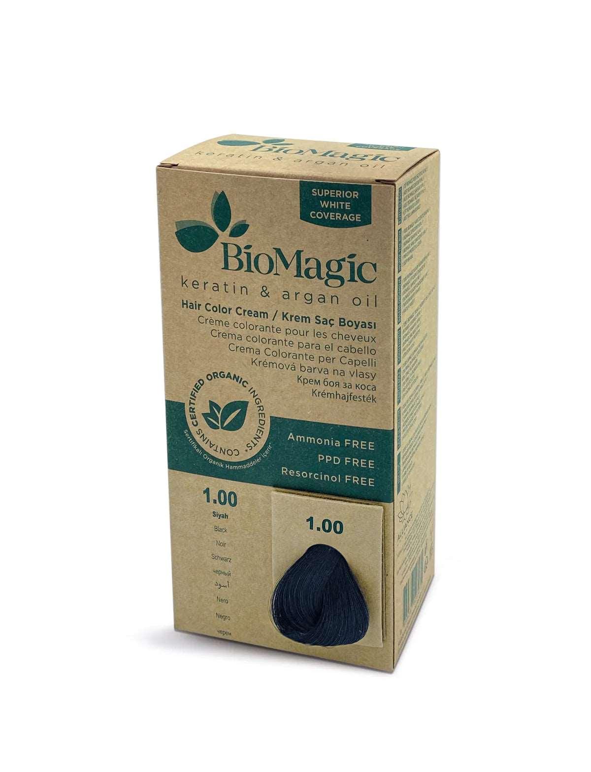 01/00 Black - Zwart - Biomagic - Haarverf - Bio Hair Care