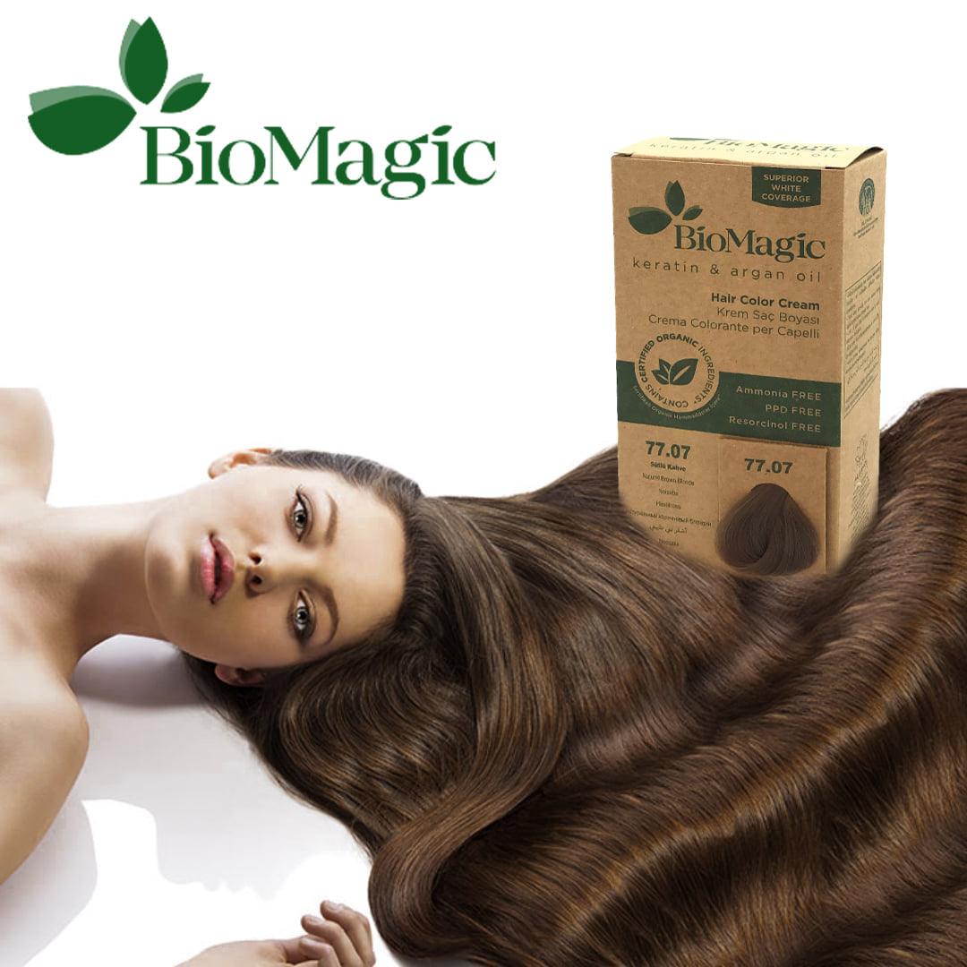 77/07 Natural Brown Blond - Natuurlijk Bruin Blond Hazelnoot - Bio Hair Care
