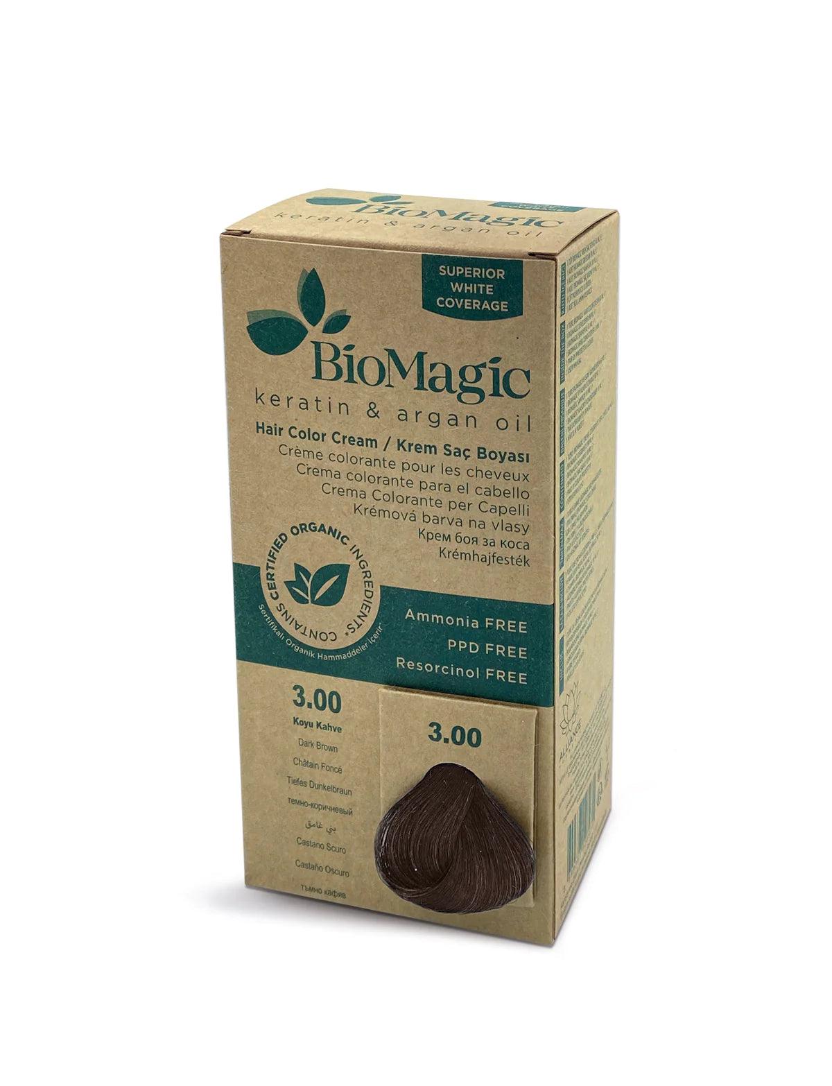 03/00 Dark Brown - Donkerbruin - Biomagic Haarverf - Bio Hair Care