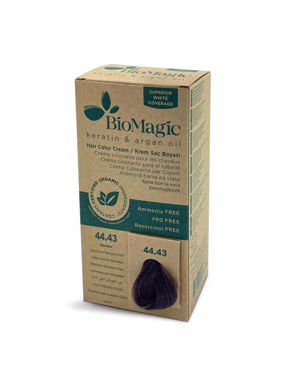 44/43 Deep Brown Mahogany Gold - Diep Kastanjebruin - Bio Hair Care
