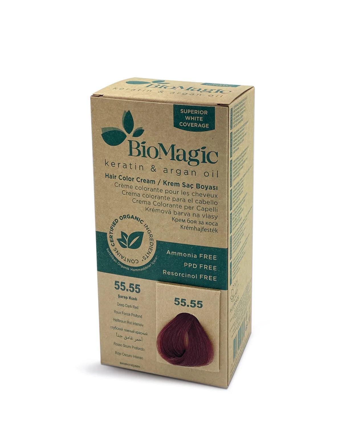 55/55 Deep Dark red - Diep Donkerrood - Bio Hair Care